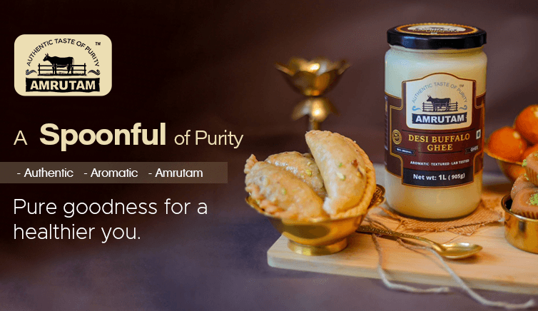 Amrutam Desi Buffalo Ghee — A Spoonful of Purity